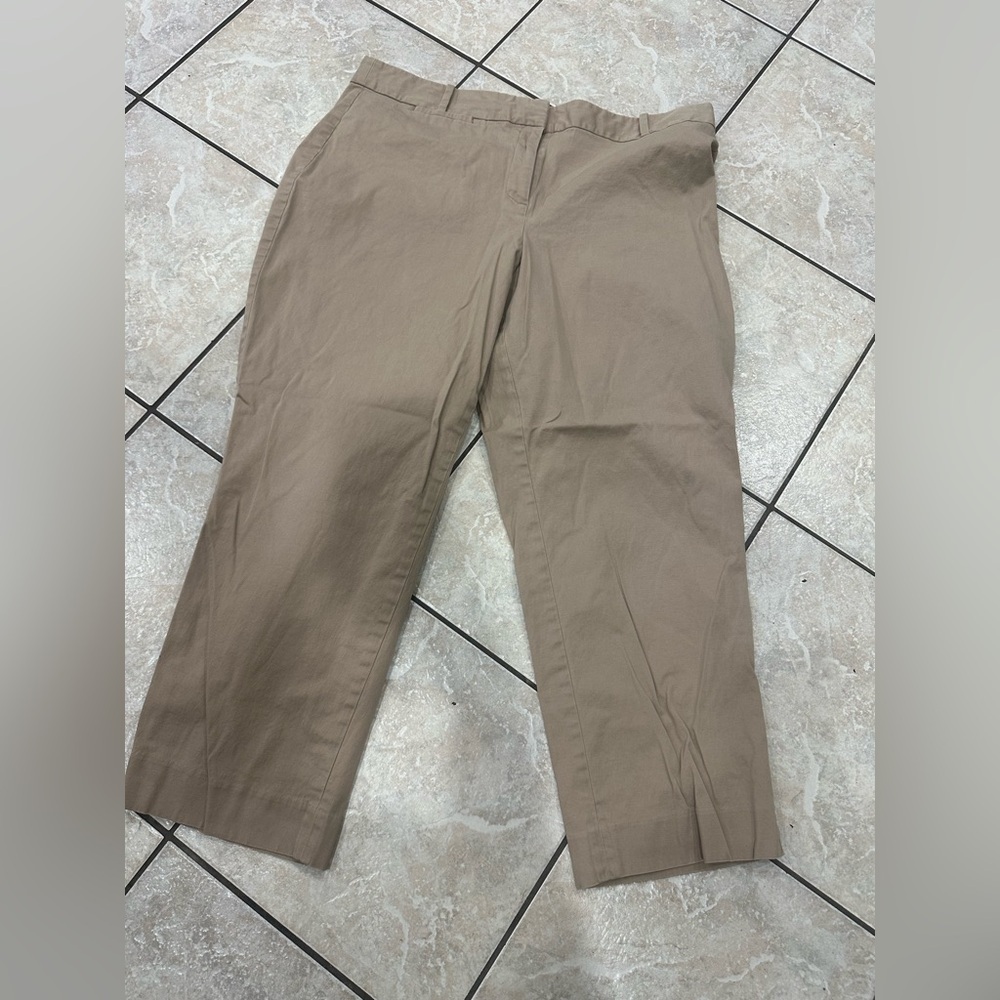 Talbots Perfect Crop Pants Khakis